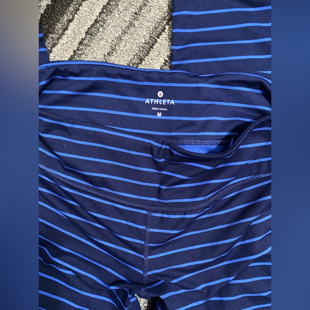 Athleta Stripped Leggings